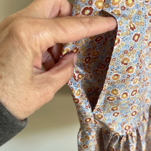 Rebecca Taylor Violet Fleur Silk Mini Dress Blue Combo size Med - Picture 10 of 16